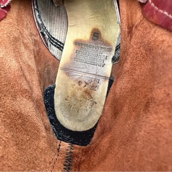 Dr. Doc Martens US7 Vintage 1980s England MIE Soft Red Pascal 8 Eyelet 1460 UK5 - Picture 8 of 11